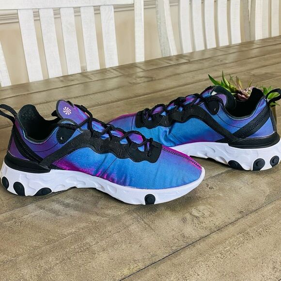 Nike React Element 55 PREMIUM Sunset Purple Running Shoes Women’s Size 10 - Picture 5 of 6
